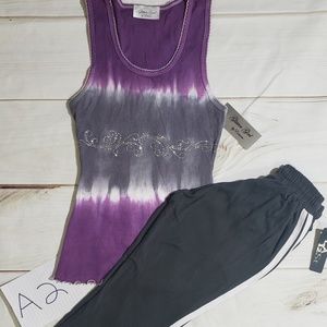 Sleeveless Tie dye Tank and Joggers